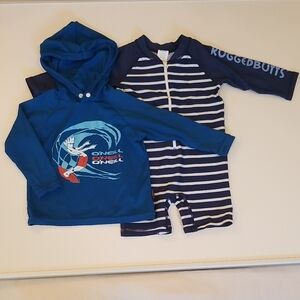 O'Neill and RuggedButts Kids Swim Set - Blue and Navy